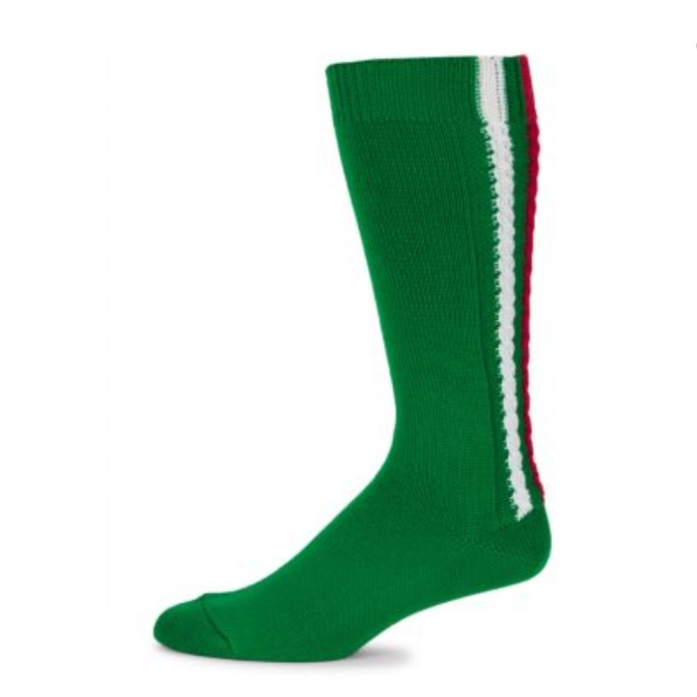 Gucci Web Braidback Wool Socks in Green NEW WITH TAGS